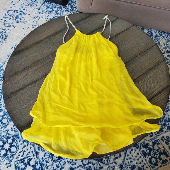 Jay Godfrey Open Back Halter Trapeze Style Dress Size 6 - Picture 3 of 12